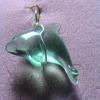 Green Crystal quarts dolphin Pendant