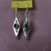 Onyx & sterling silver earrings