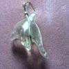 Crystal quarts dolphin pendant